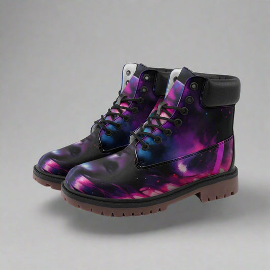 Galactic Gal:  Microfiber Leather Chukka Boots